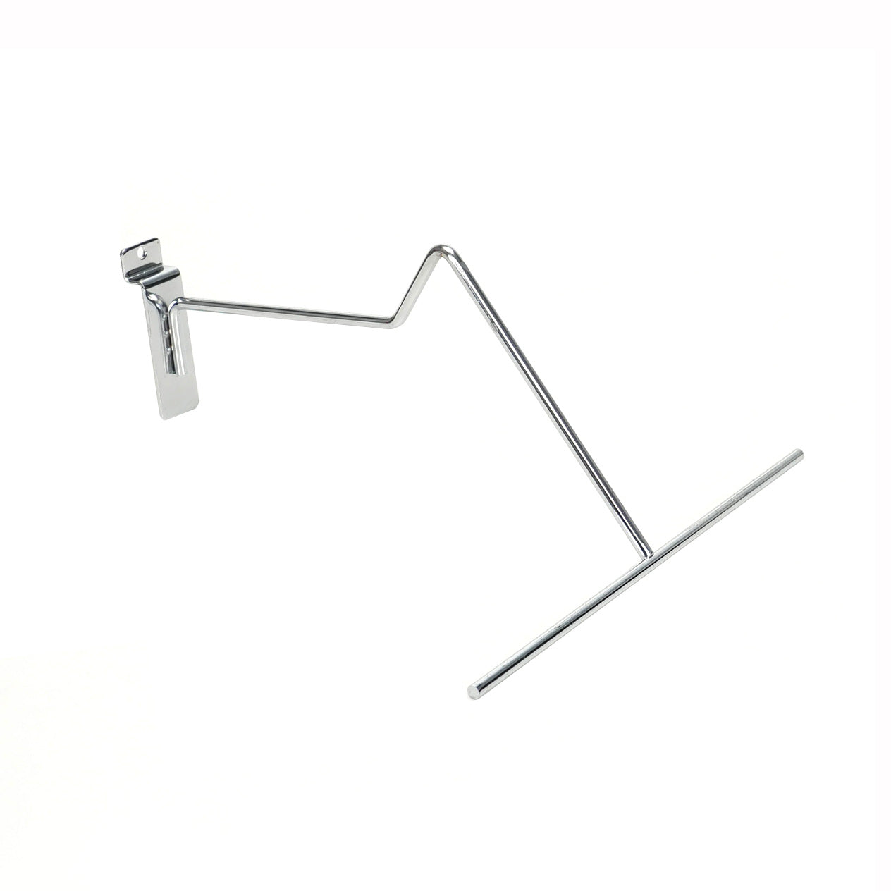 Supermarket Multifunctional Metal Hat Rack Western Cowboy Hat Display Chrome Hanger Organizer for Slatwall Warehousing Supply