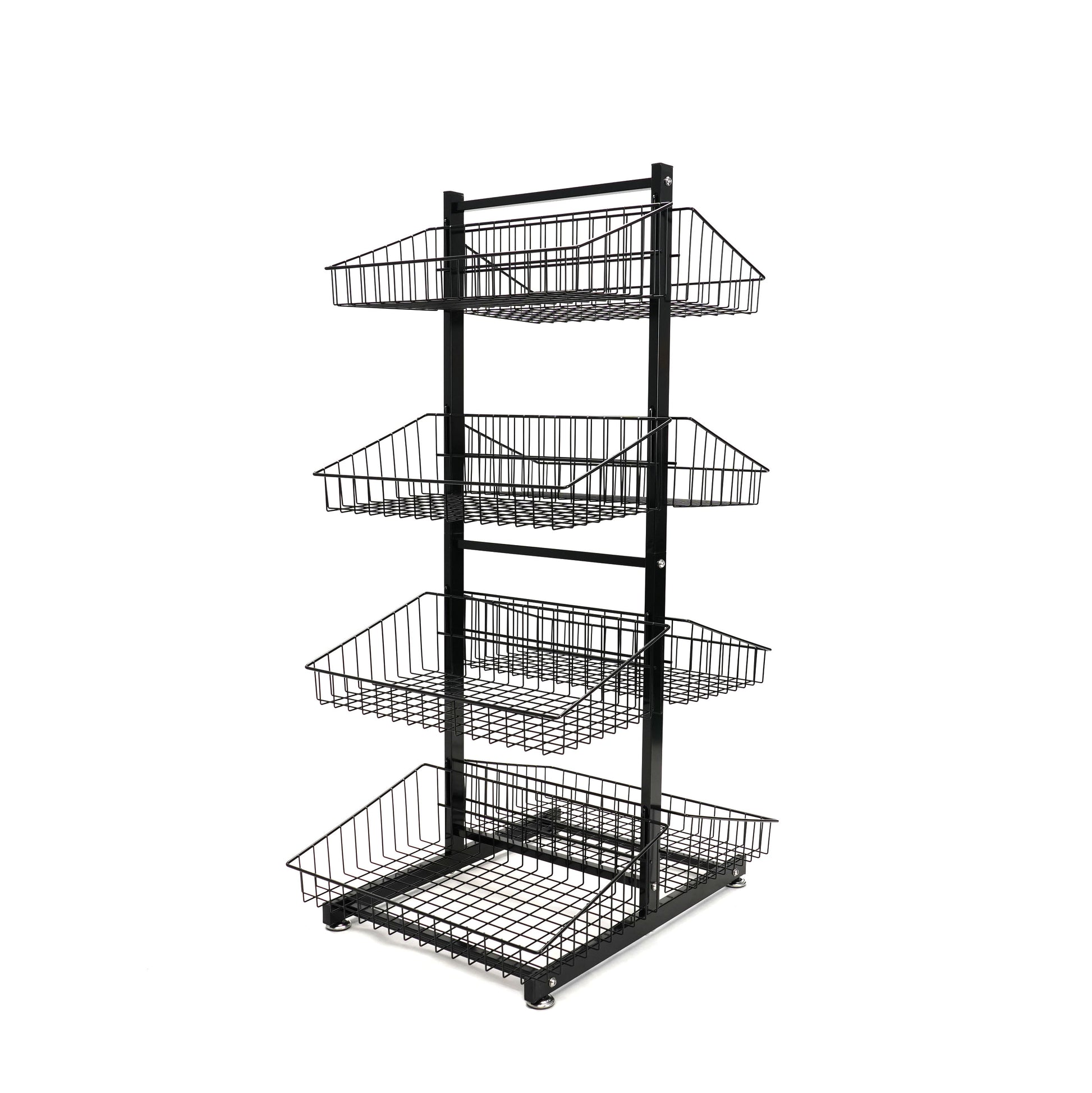 Retail Shop Display Multi-Layer Adjustable Bulk Basket Supermarket Rack POS Promotion Rack