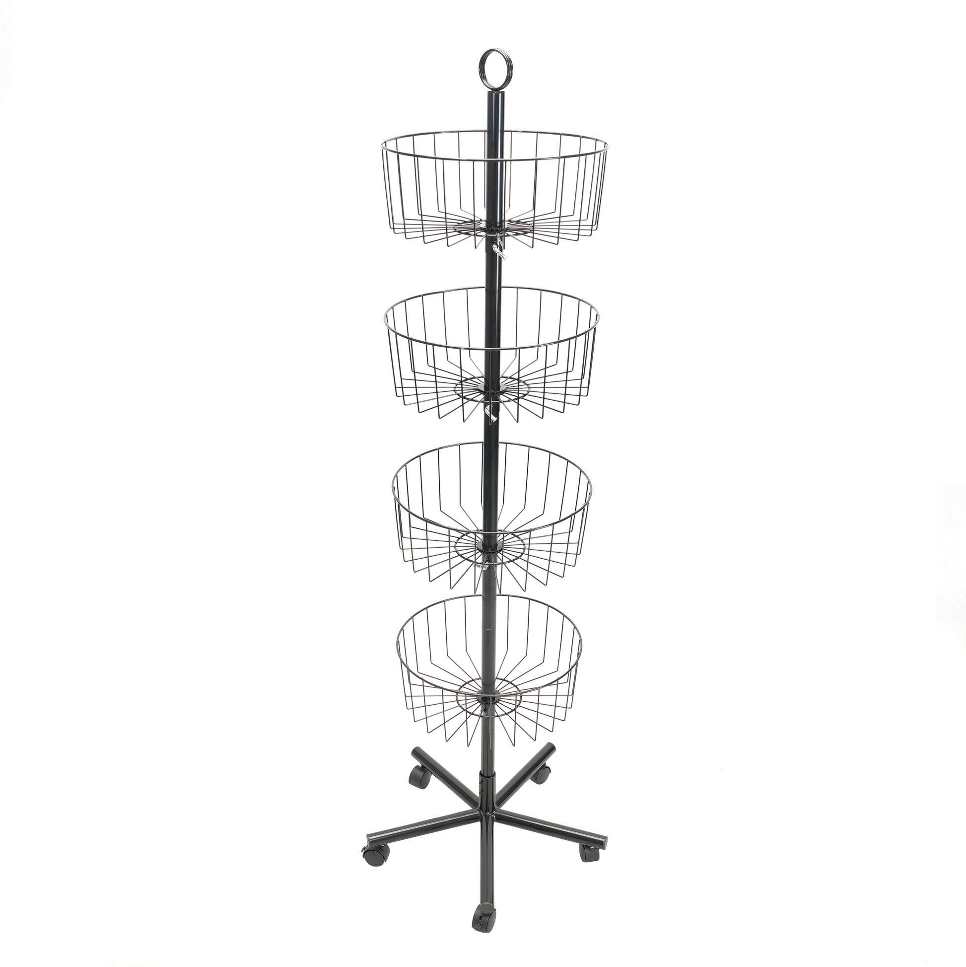 Modern Multi-Function Metal Wire Floor Display Rack Spinner for Toy Retail
