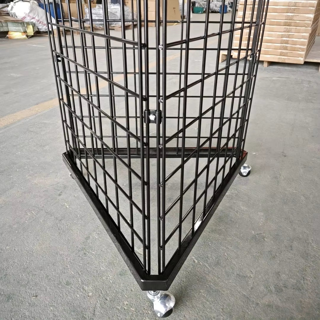 Triangular Metal Grating Plate Base for Retail Display Stand Store Display Counter Display Stand