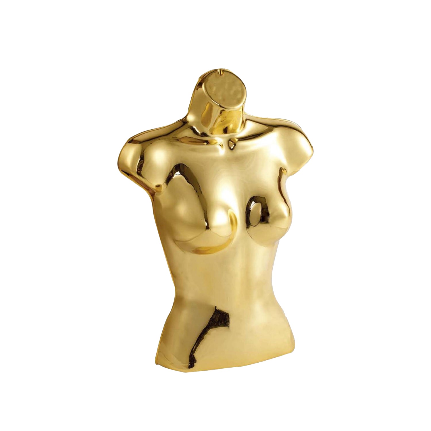 Female Plastic 3/4 Hanging Mannequin with Round Stand Bust Torso Display Mannequin for Shop or Warehouse Supermarket Supplies