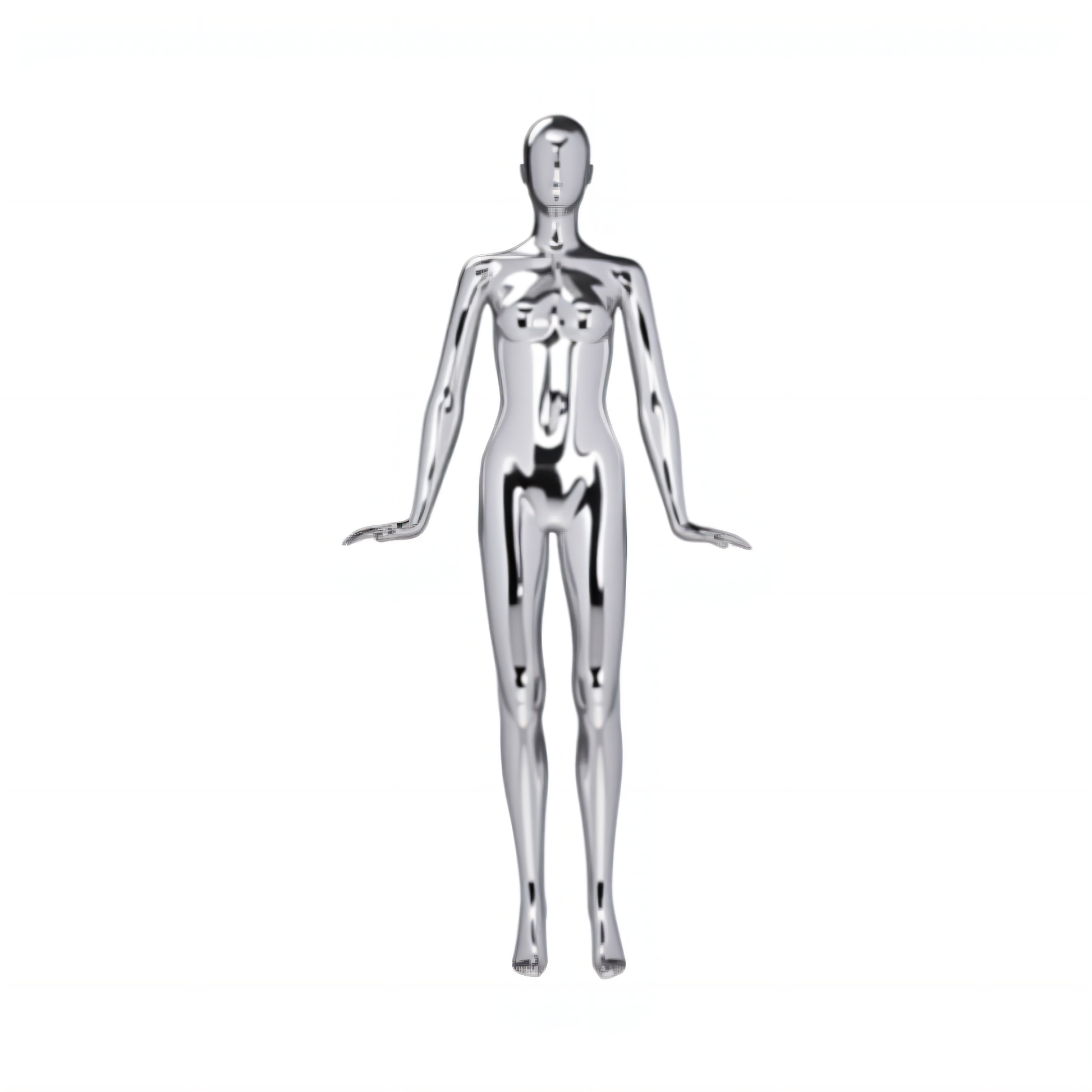 Gold Plated Male Mannequins Display Glass Fiber Clothes Showcase for Warehousing & Supermarket Supplies