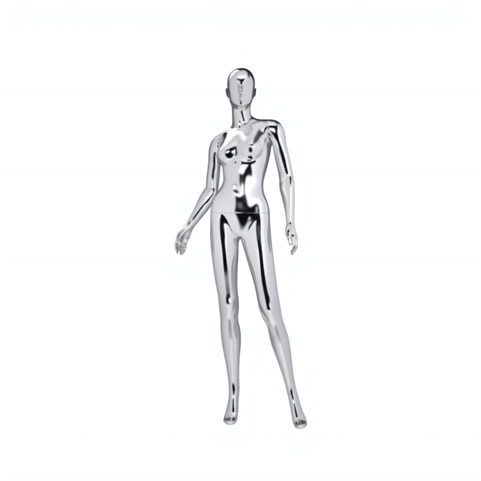 Gold Plated Male Mannequins Display Glass Fiber Clothes Showcase for Warehousing & Supermarket Supplies