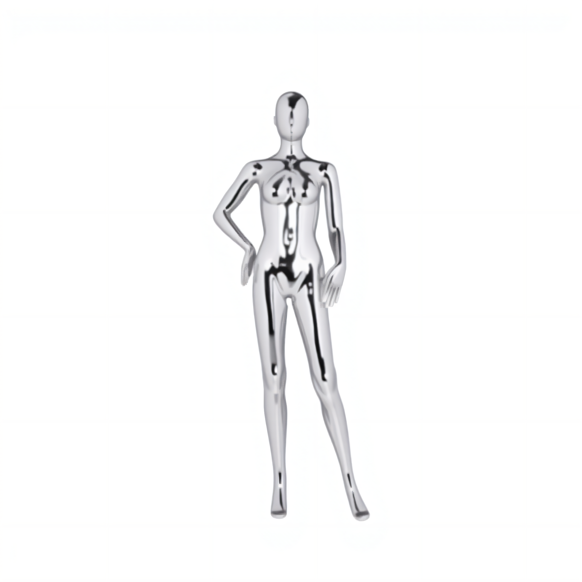 Gold Plated Male Mannequins Display Glass Fiber Clothes Showcase for Warehousing & Supermarket Supplies