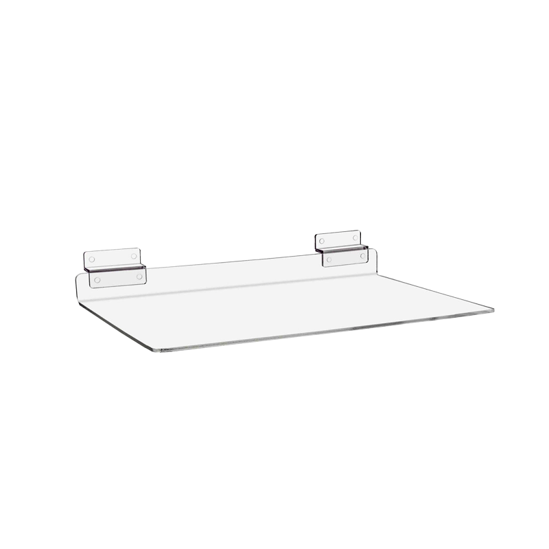 Acrylic slatwall shelf for retail display