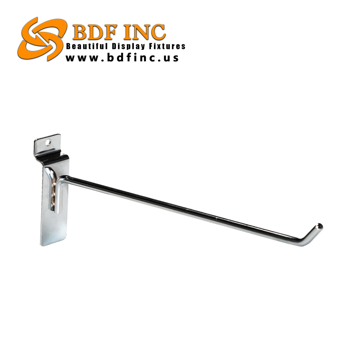 10" Slatwall Peg Hooks | Chrome