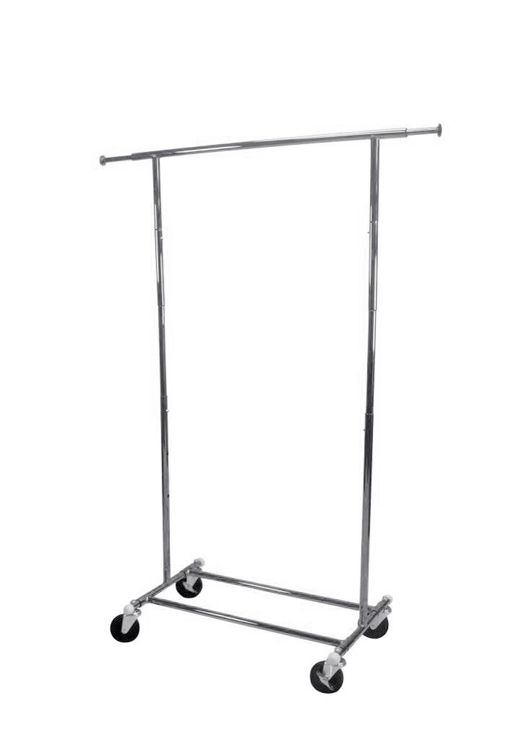 Garment Rack with Wheels Clothes Hanging Stand Store Display Rack
