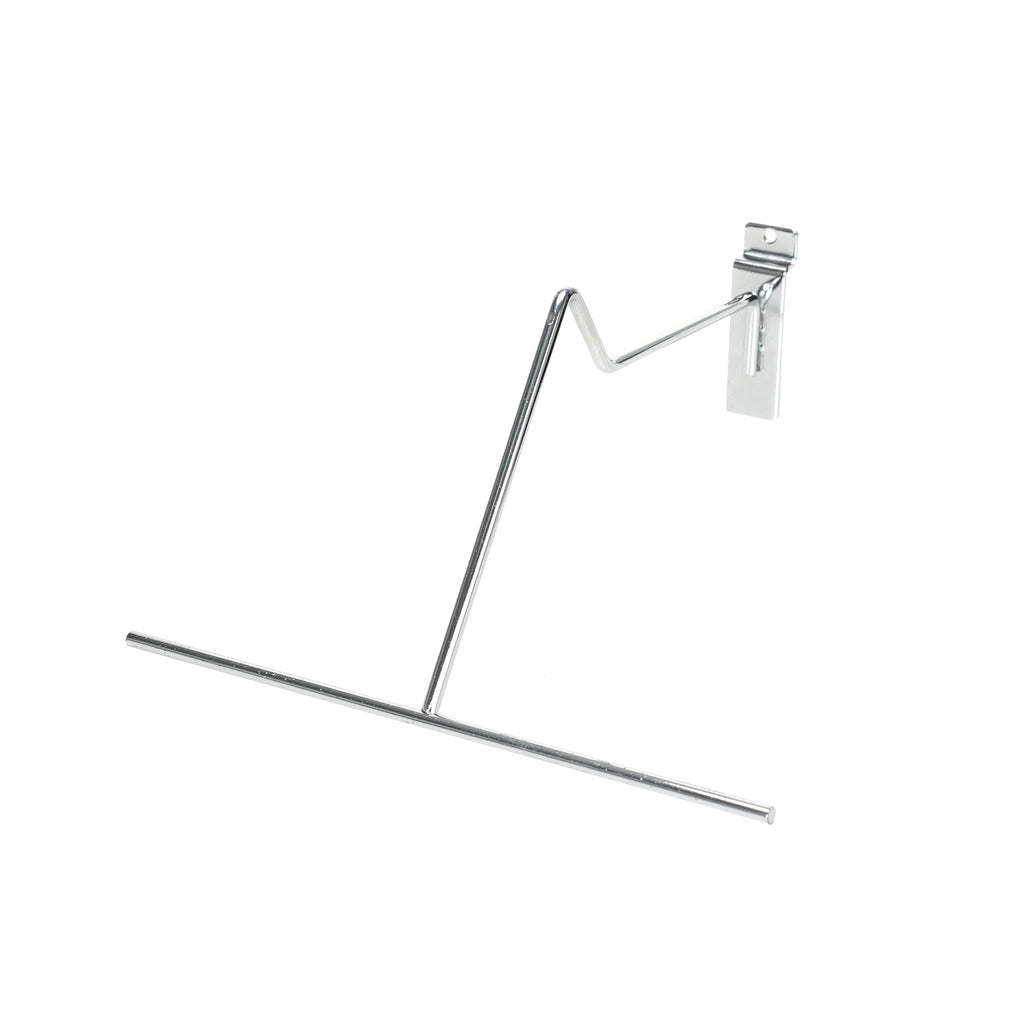 Supermarket Multifunctional Metal Hat Rack Western Cowboy Hat Display Chrome Hanger Organizer for Slatwall Warehousing Supply