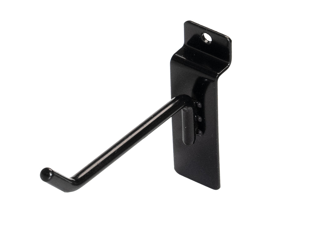 Slatwall Accessories - High Quality Black Slatwall Plate Single Hook for Slatwall Gridwall Panels