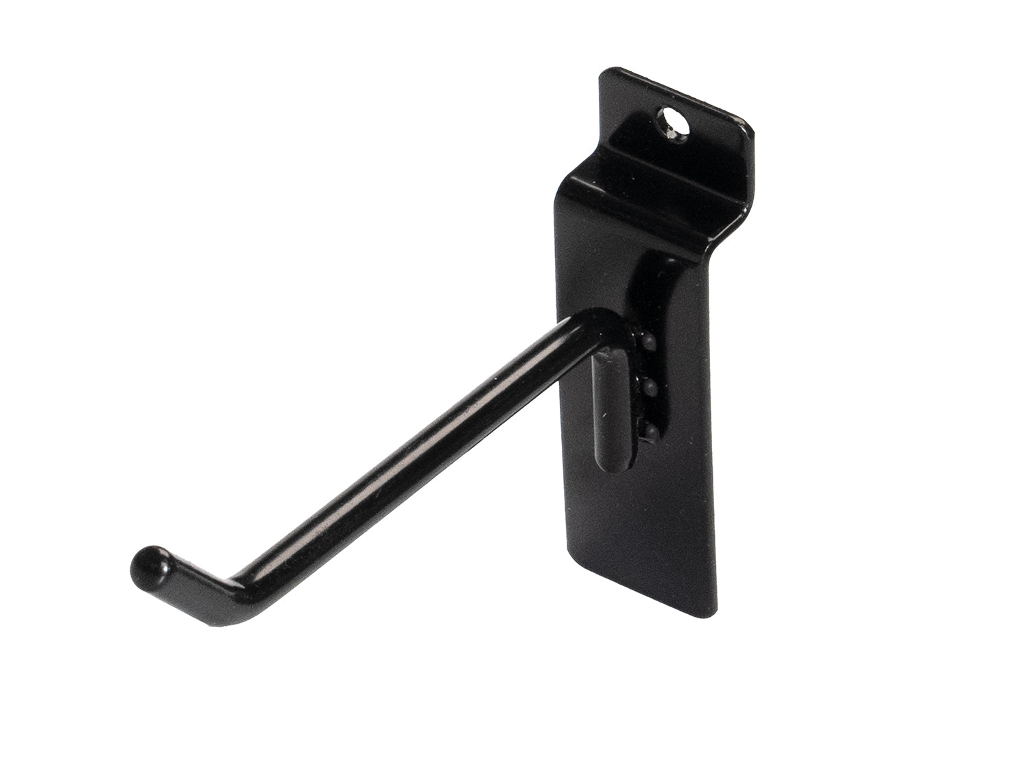 Slatwall Accessories - High Quality Black Slatwall Plate Single Hook for Slatwall Gridwall Panels