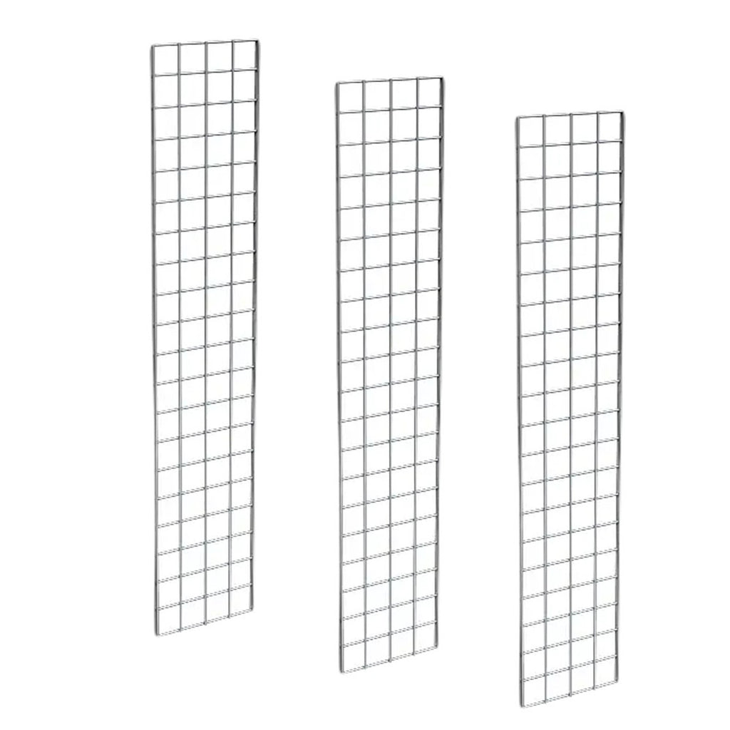 1' X 6' Gridwall Panels | Chrome