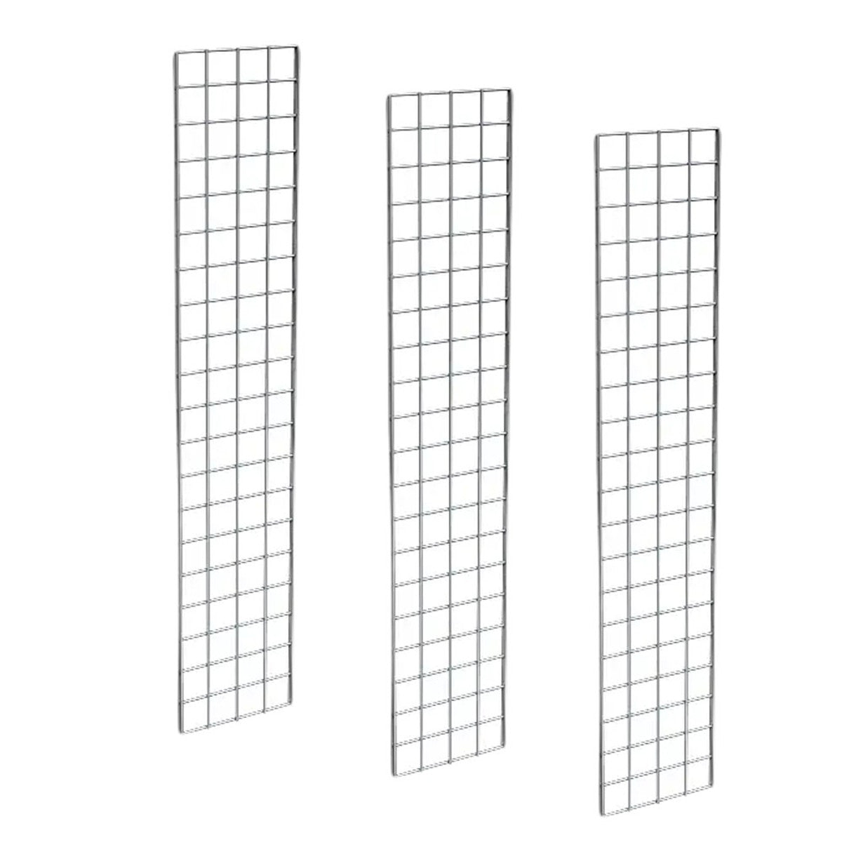 1' X 6' Gridwall Panels | Chrome