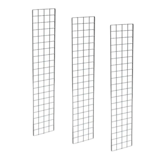 1' X 6' Gridwall Panels | Chrome