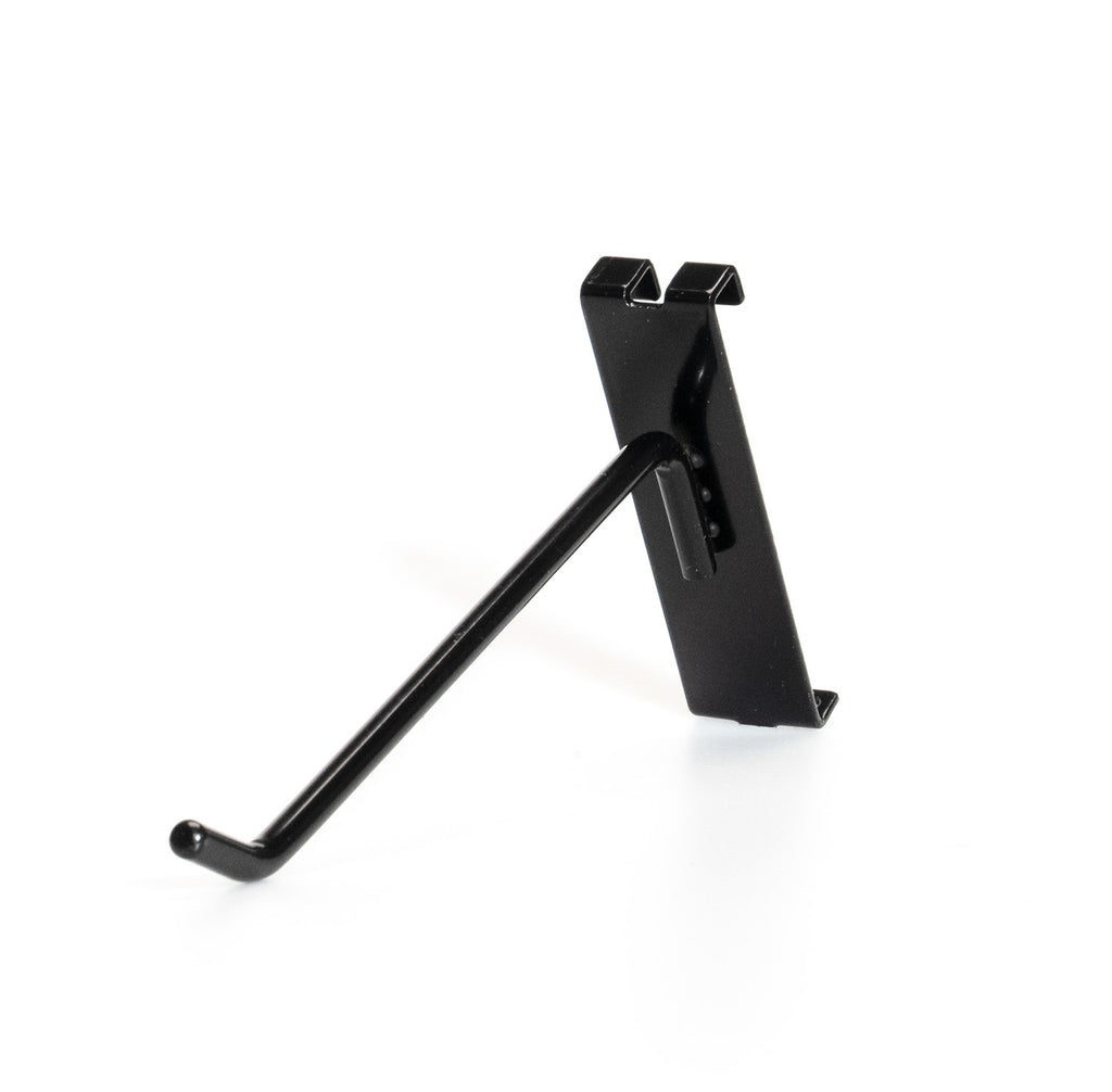 Slatwall Accessories - High Quality Black Slatwall Plate Single Hook for Slatwall Gridwall Panels