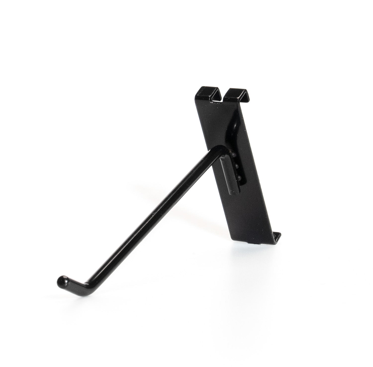Slatwall Accessories - High Quality Black Slatwall Plate Single Hook for Slatwall Gridwall Panels