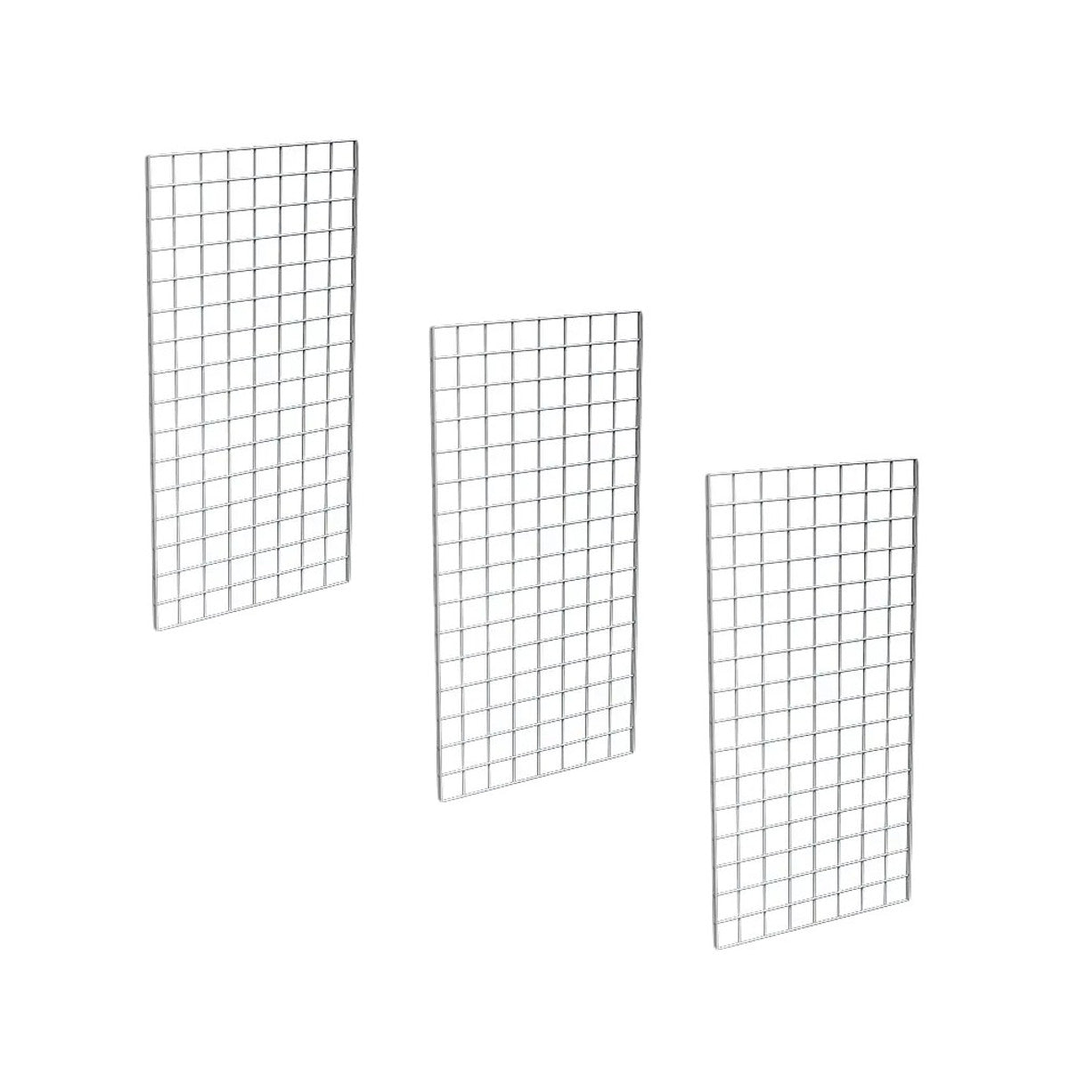 2' X 4' Gridwall Panels | Chrome
