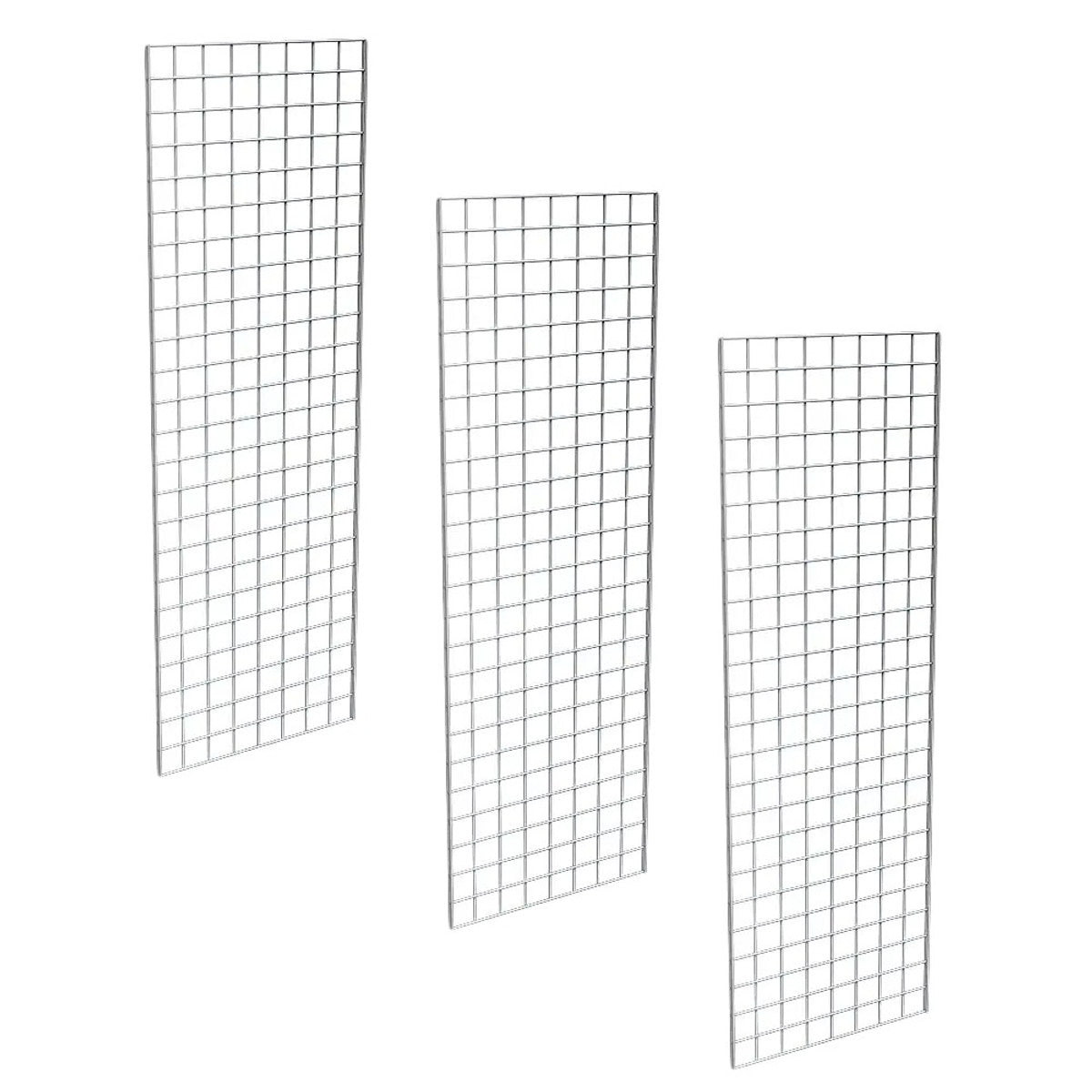 2' X 6' Gridwall Panels | Chrome
