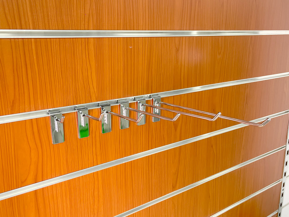 6" Slatwall Peg Hooks