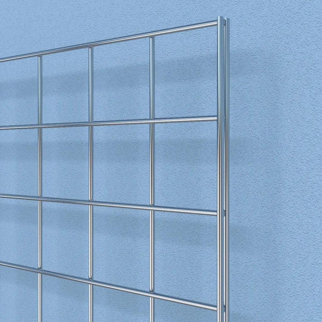 1' X 6' Gridwall Panels | Chrome