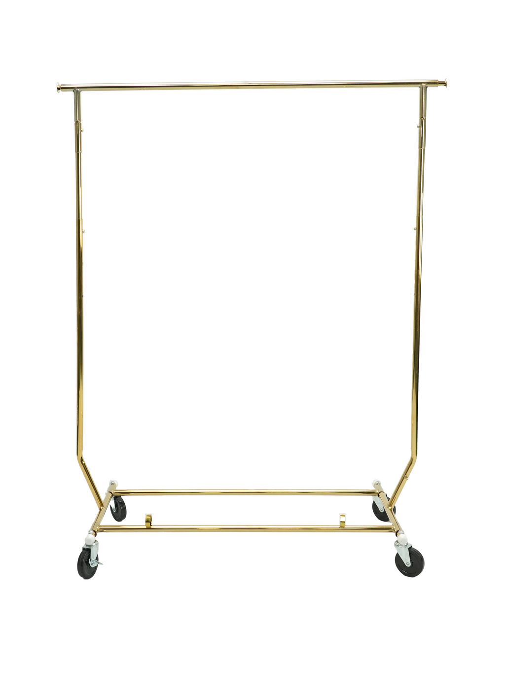Wholesale Chrome Single Clothes Rail Rack Collapsible Rolling Rack for Shop