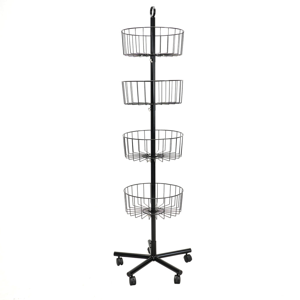 Modern Multi-Function Metal Wire Floor Display Rack Spinner for Toy Retail