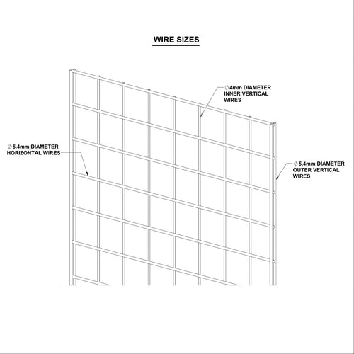 1' X 6' Gridwall Panels | White