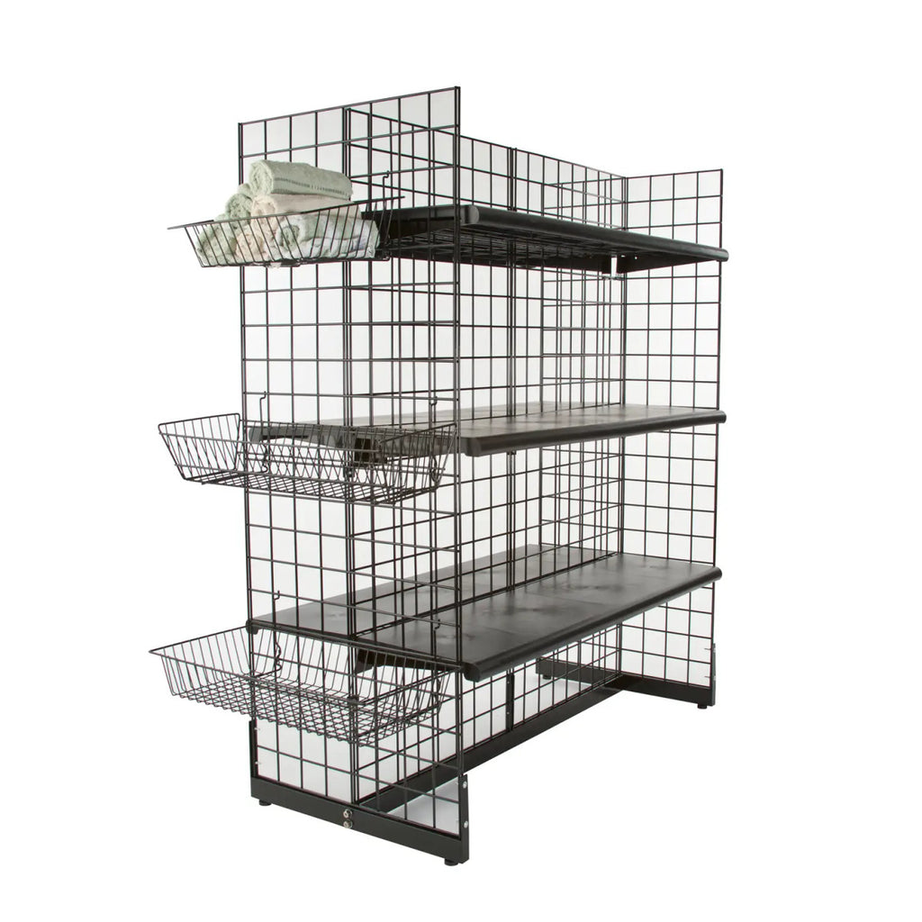 Gridwall Gondola Base | Black
