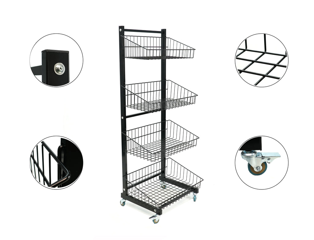 Customized Metal Basket Display Shelf for Daily Necessities Factory Business Nature