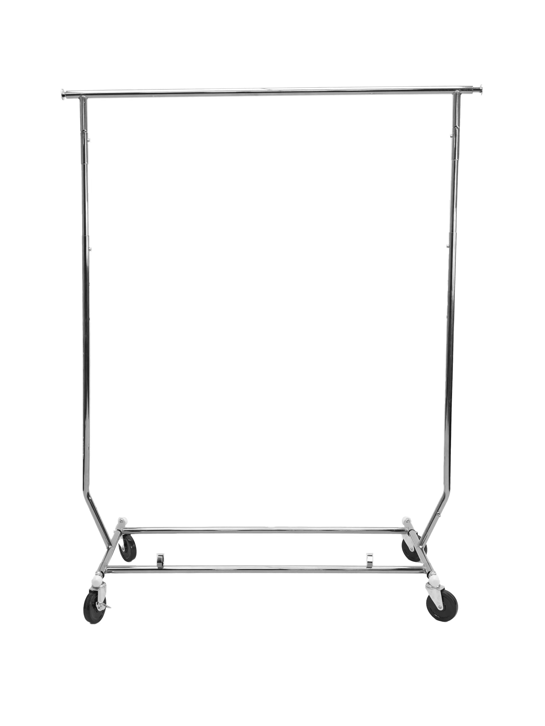 Collapsible rolling rack Garment Rack single bar