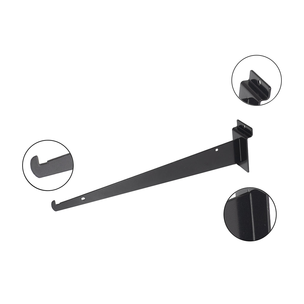 Custom Metal Multi-purpose Trough Plate Support Black Trough Plate Support High Quality Panel Wall Panel Metal Hooks
