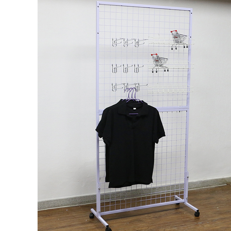 Supermarket Metal gridwall Panels Display stand