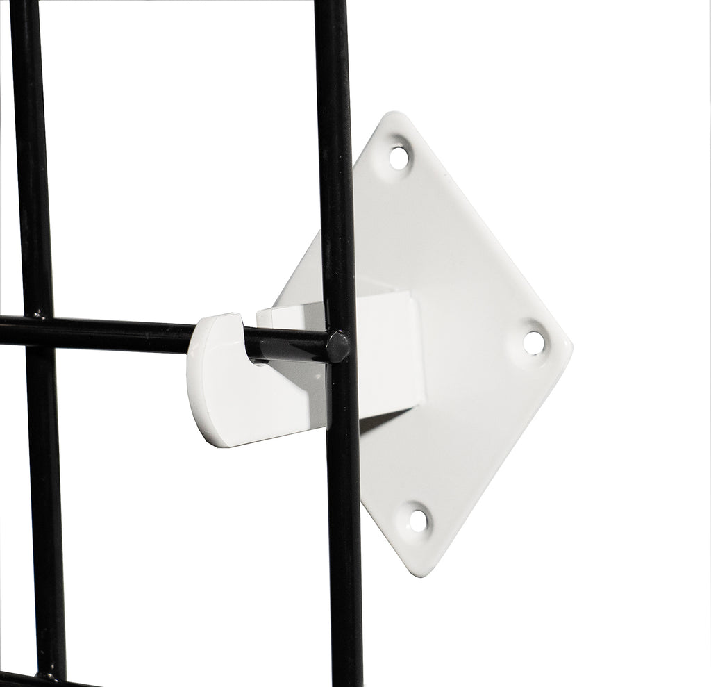 Diamond-shaped Upper Wall Hook Bracket Black Metal Powder Coated Grille Wall Mounting Fixed Grille Wall Mounting Bracket