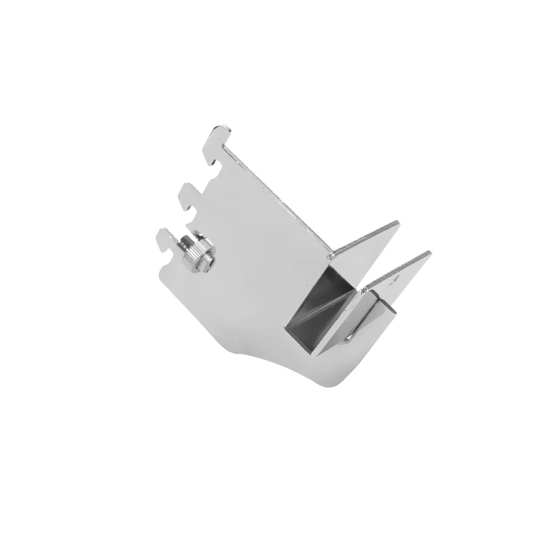Supermarket Goods Display Bracket Slotted Channel Metal Shelf Support Rectangular Category Joint for Holding a Pillar