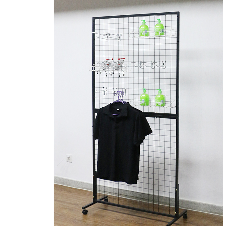 Supermarket Metal gridwall Panels Display stand