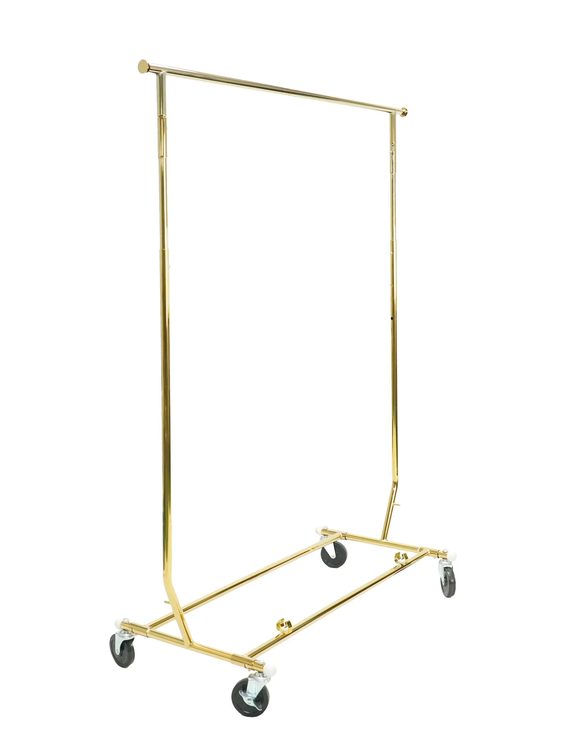 Collapsible rolling rack Garment Rack single bar