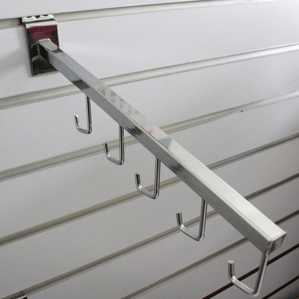 Metal 5-Hook Waterfall Faceout Display Hooks for Square Tubes Features Unique Resembles and Requires