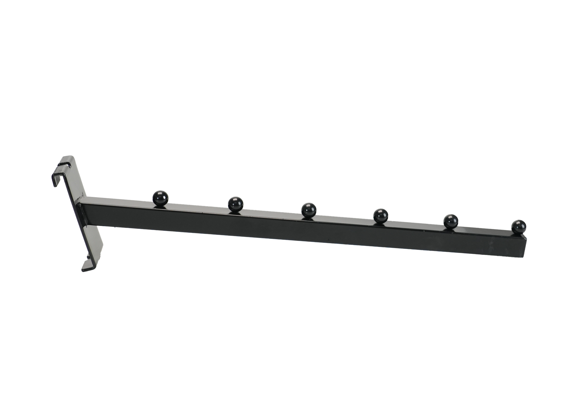 Supermarket-Grade Chrome Steel Single Hook Clothes Hangers Gridwall Metal Mesh with Ball Accessory