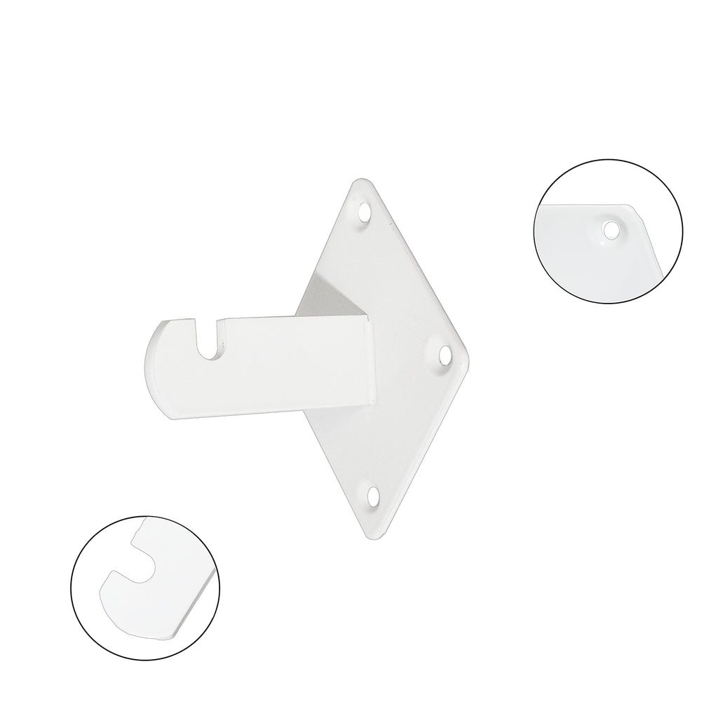 Diamond-shaped Upper Wall Hook Bracket Black Metal Powder Coated Grille Wall Mounting Fixed Grille Wall Mounting Bracket
