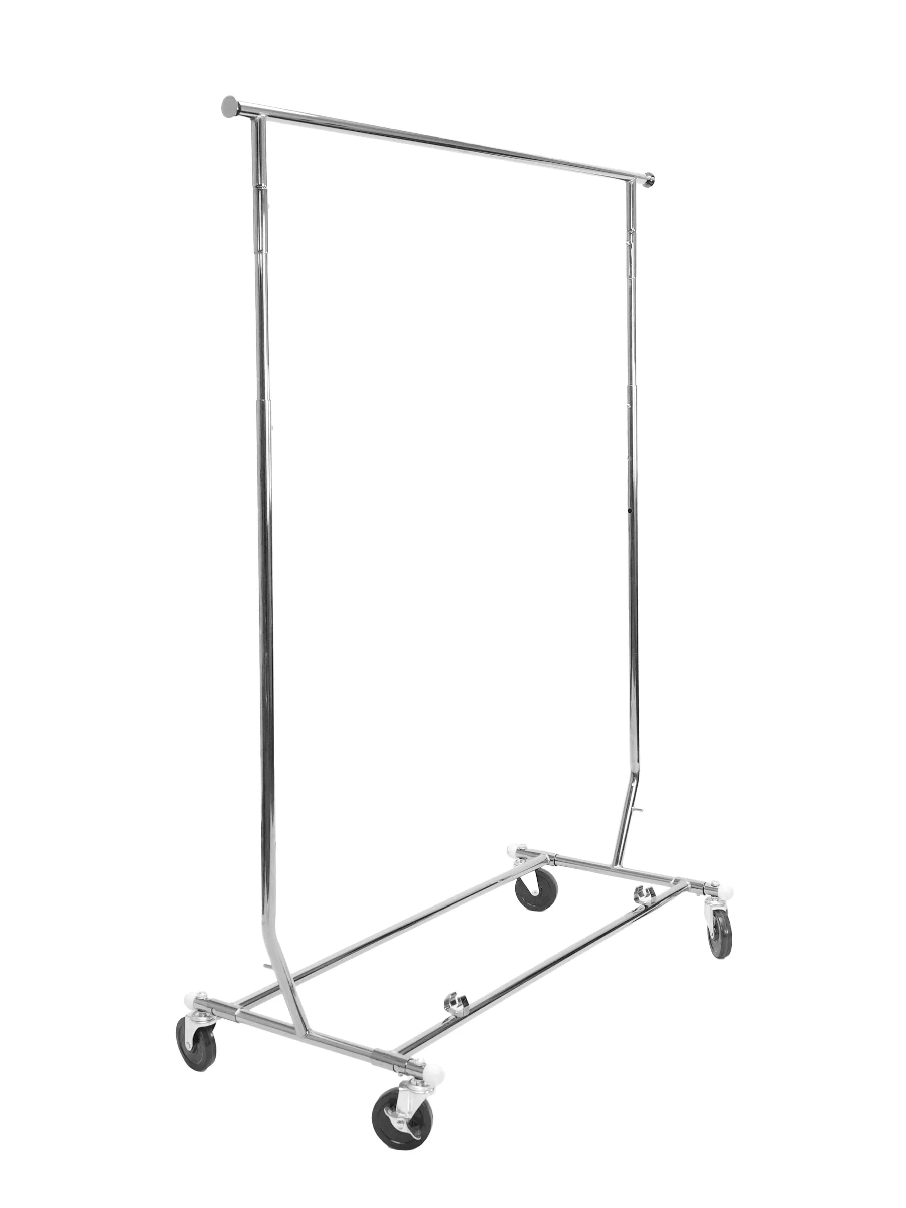 Collapsible rolling rack Garment Rack single bar