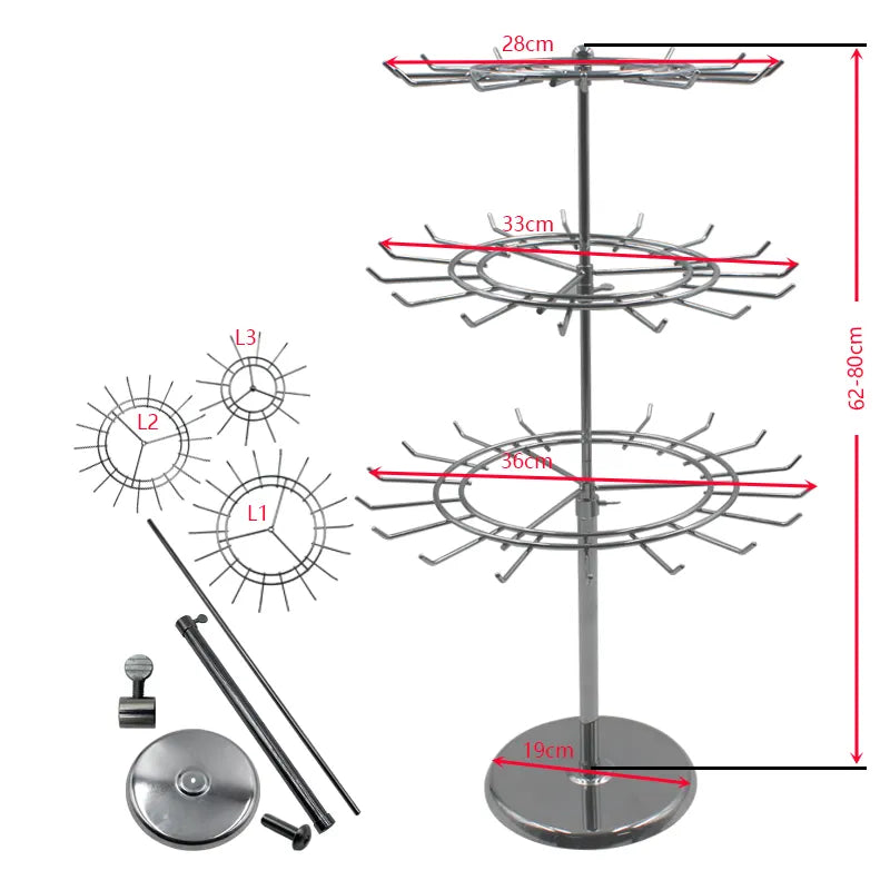 Rotating Fashion Jewelry Display Stand Countertop display