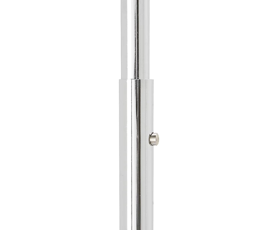 Pull-out extension mechanism on BDF chrome sales rack, 144-inch display capacity for wholesale buyers