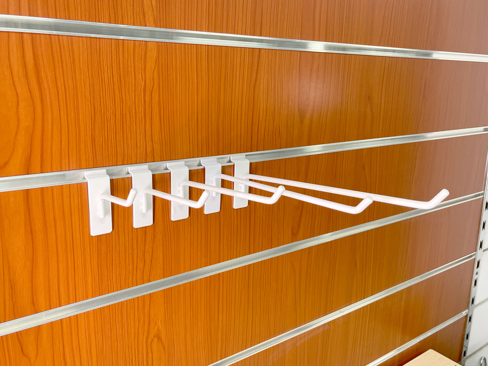 6" Slatwall Peg Hooks