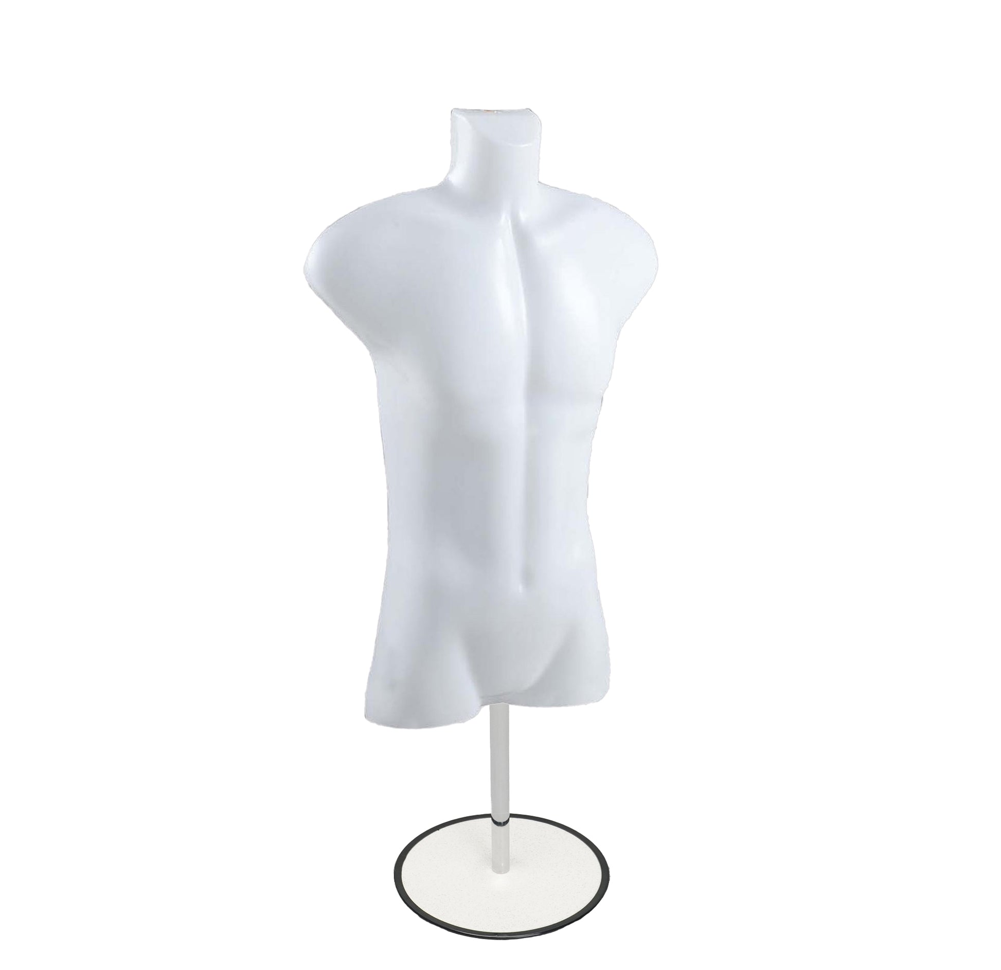 Plastic Male Hanging Mannequin Hollow Back Flesh Body Torso Dress Form Mannequin