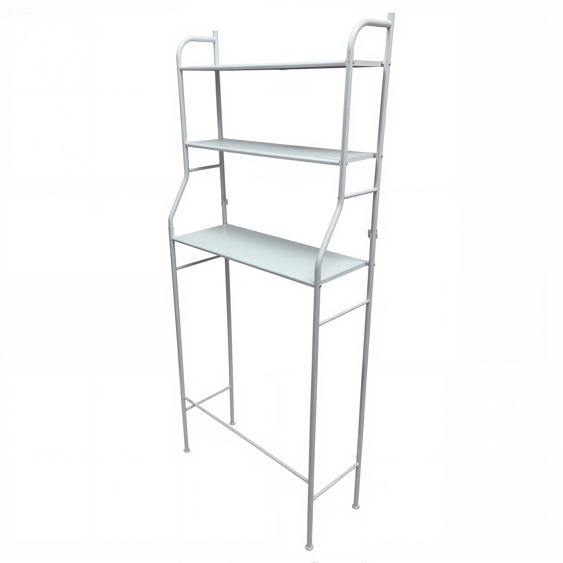 3-Tier Over The Toilet Storage, Space Saver Metal Bathroom Shelves, Freestanding Above Over Toilet Storage , Black