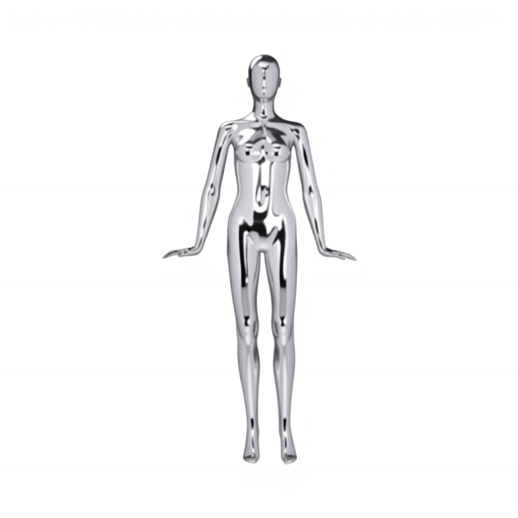 Gold Plated Male Mannequins Display women dummy