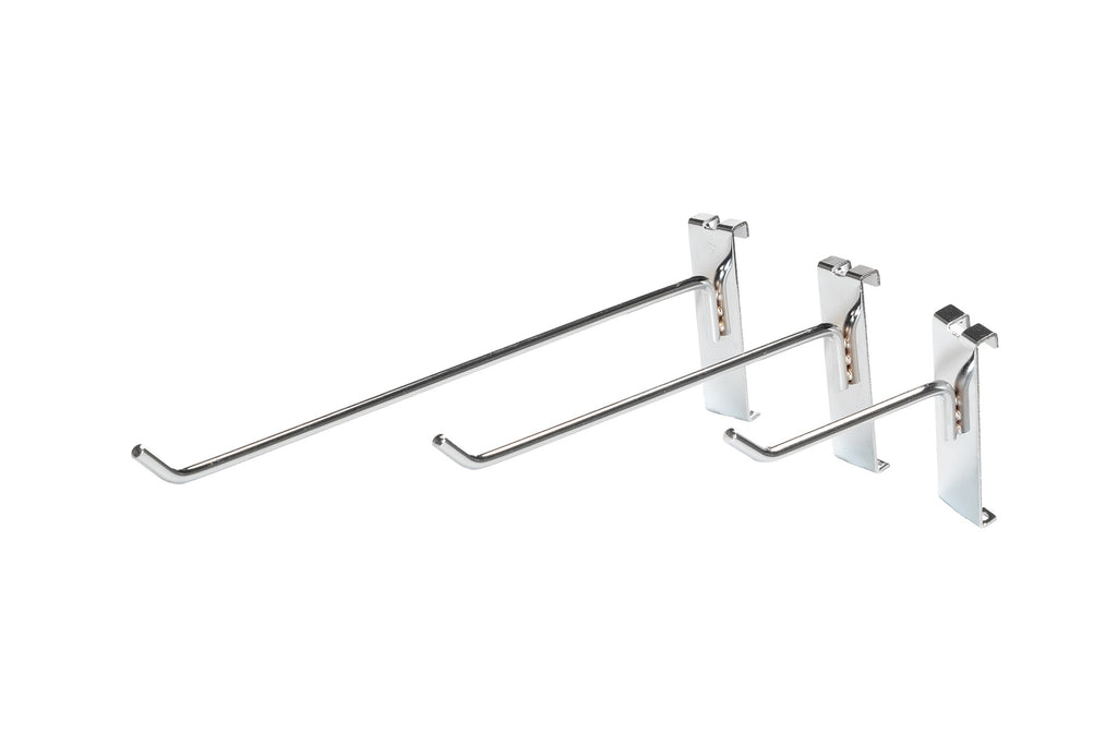 Slatwall Accessories - High Quality Black Slatwall Plate Single Hook for Slatwall Gridwall Panels